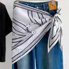 Chal triangular de lujo ligero estilo francés para mujer, prenda exterior geométrica, bufanda de seda versátil inspirada en lo vintage, accesorio de alta gama