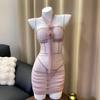Man Yu Ropa Interior Sexy Malla Camisón Atuendo Transparente Body Sexy Tentación Uniforme de No Quitar 9504