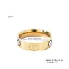 Anillo CD de Diamante Clásico de Acero Inoxidable Estilo Coreano Simple Ins Accesible Lujo Versátil Elegante Joyería de Mano de Gama Alta