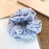 Elástico de Cabelo Pequeno com Estampa Floral Fresca Estilo Coreano para Mulheres, Corda de Cabelo Doce e Versátil, Acessório de Cabelo para Penteados de Coque