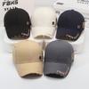 Nueva Gorra de Béisbol Bordada con Letras de Estilo Nacional de Primavera y Otoño para Exteriores para Hombre y Mujer, Tapa Dura, Agujero de Ventilación Metálico, Visera Parasol, Gorra Protectora Solar