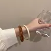 Pulsera Femenina Estilo Frígido Dongdaemun Coreano Minimalista Chic Acrílico Mármol Pulsera Retro