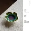 Rinyu Guisong Sombra Esmeralda Sonhadora Conjunto de Porta-Copos Coração Cerâmica Criativa Pires para Xícara de Chá Conjunto Completo Conjunto de Chá Gongfu