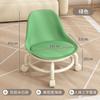 Taburete pequeño doméstico universal con ruedas, con polea, móvil, taburete bajo, taburete para cambiar zapatos para niños, taburete redondo para personas perezosas, silla con respaldo, venta al por mayor