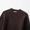 Comércio Exterior Atacado Outono Novo Estilo Europeu e Americano Gola Redonda Costurada Pulôver Manga Curta Tricô 6771109