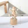 Artesanato em Madeira Criativo DIY Animal Branco Ornamentos Atrações Barraca Jardim de Infância Brinquedos Infantis Barril de Madeira