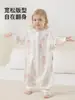 Saco de dormir para bebé, modelo de verano delgado, saco de dormir con piernas separadas para bebé, pijama infantil de algodón de bambú de doble capa, ayuda para dormir anti-patadas