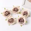 Ins Estilo Escandinavo Rosa Flor Artificial Cabeza de Flor Falsa Hecho a Mano DIY Pasador Tocado de Flor Material para Bolso Gu Mei Tong