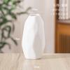 Vaso pequeno de cerâmica branca fosca para arranjo de flores simples, criativo e simples para sala de estar, decoração de casa com flores secas, decoração transfronteiriça