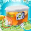 Jarra de Água Fria para Geladeira Doméstica, Balde de Água Simples Selado de Plástico para Cold Brew, Estilo Nórdico com Torneira, Espessado, Atacado Cold Brew