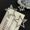 Horquilla Hueca de Estrella Dulce y Fresca con Pedrería, Pinza Lateral de Estrella de Cinco Puntas, Pinza para Flequillo, Pinza para el Cabello para la Frente, Dulce Accesorio para el Cabello