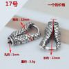 Hebilla Colgante Hebilla de Plata Esterlina 925 Collar con Hebilla Conectora Hebilla para Pulsera DIY Hebilla Grande de Resorte Accesorios de Plata Tailandesa Hebilla de Anillo