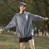 Ropa Holgada Casual de Verano de Seda de Hielo con Protección Solar para Mujer, Nueva Ropa Delgada Transpirable para Ciclismo al Aire Libre con Protección UV