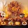 Decoraciones de Madera para Acción de Gracias y Halloween Transfronterizas Adornos de Calabaza Pintados Para Manualidades Adornos Colgantes