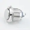 Interruptor de Botão Metálico 22mm Autotravante Cabeça Alta Sem Luz Pé de Rosca de Aço Inoxidável Interruptor de Impulso Botão à Prova d'Água