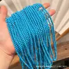 Turquesa Azul Magnesita Cuentas Redondas Cadena Larga Semiacabado Cuentas Sueltas DIY Accesorios de Moda Pulsera de Cuentas de Oración Budista Joyería