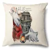 Funda de Almohada Halloween Calabaza Divertida Transfronteriza Amazon Estampado de Lino Funda Decorativa para Cojín de Sofá del Hogar