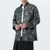 Otoño 2026 Nuevo Estilo Chino Satén Dragón y Fénix Auspicioso Jacquard Retro Traje Tang Chaqueta Holgada Cuello Alto Abrigo Zhongshan