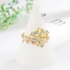 Anillo Molino de Viento de Circonita Giratorio de Tiktok para Mujer, Diseño Único, Sensación de Alta Gama, Anillo Ajustable, Nuevo Modelo 2022
