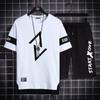 Conjunto deportivo de verano para hombre, camiseta de manga corta para adolescentes, estudiantes de secundaria, moda masculina, conjunto atractivo