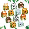 Dd197 Animales de la Jungla Bosque Tigre León Jirafa Elefante Cebra Mono Estéreo Forma Especial Bolso Caja de Papel