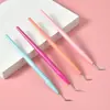Acero Inoxidable Recogedor de Pestañas Maquillaje de Belleza Injerto de Pestañas Pincel para Pestañas Muñeca para Pestañas Palo Recogedor de Pestañas Herramienta de Belleza para Pestañas