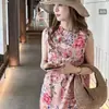 Estilo Chino Nuevo Estilo Chino Flor de Fénix Rojo Chaleco Suave Vestido Jacquard Moda Botón Frontal Tela Cheongsam