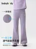 Body para bebé Ropa infantil Pantalones de forro polar para niña Pantalones acampanados 2026 Invierno Nuevo Alta elasticidad Otoño e Invierno Pantalones de yoga acampanados