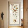 Caqui Ruyi pintura decorativa para pasillo estilo chino nuevo pasillo de entrada mural moderno minimalista para el hogar pintura colgante de porcelana de cristal