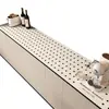 Mantel lavable de lujo y alta gama, impermeable, a prueba de aceite, resistente al calor, de cuero, adecuado para mesas de centro y mesas de comedor de sala de estar, almohadilla protectora termoaislante