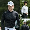 Pgm2026 Roupa de Golfe Masculina Manga Longa Primavera e Verão Camada Base Roupas de Alta Elasticidade Malha Respirável Top