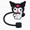 Tapa para pajita Sanrio, funda de silicona de grado alimenticio para pajita, tapa antipolvo para pajita de 10 mm, tapón para pajita de 8 mm