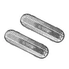 Adecuado para Scooter Eléctrico 5Plus Paquete de 2 Reflectores Delanteros Bloque Reflectante Plateado Pegatinas Reflectantes Decorativas Delanteras