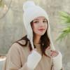 Gorro de parto engrosado, gorro posparto, gorro de maternidad bonito y cálido para otoño e invierno, gorro de maternidad femenino de moda de primavera y otoño de lana a prueba de viento