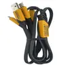 Cable de Carga de 120W Cable de Datos de Carga Súper Rápida Tres-En-Uno Tipo C Trenzado Metálico Mecánico Cable Universal Uno-A-Tres
