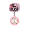 Serie de Insignias Doctor Retráctil Giratorio Regalo Retráctil Ur Fácil Retráctil Reloj del Día de la Enfermera N Correa Retráctil Médica