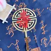 Decorações para Bolo de Confeitaria Xiaohongshu Personagem de Longevidade em Camada Dupla Acrílico Topper para Bolo Decoração de Aniversário