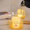 Criativo desenho animado fofo urso amor luz noturna quarto cabeceira atmosfera luz brinquedos luminosos para namoradas presentes de aniversário