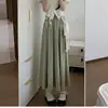 Falda Plisada Yamamoto para Mujer Primavera y Verano 2025 Estilo Coreano Cintura Alta Efecto Adelgazante Talla Grande Cubre Cadera Línea A Longitud Media Falda de Paraguas Línea A