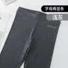 Meias finas de algodão de camada única para primavera e outono, com corte inferior de listras verticais, meias-calças de alta elasticidade