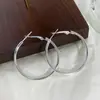 Novos Brincos Argola Lisos Estilo Minimalista para Mulheres, Argolas Grandes Modernas com Acabamento de Luxo, Fashion e Versáteis para o Dia a Dia