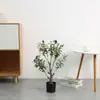 Árvore de simulação planta bonsai planta em vaso shopping center escritório sala de estar decoração flor flor artificial planta verde banana de viajante atacado