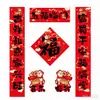 Ano Novo 2026 Ano do Cavalo Couplet de Porta Decorações de Festival da Primavera Casa Decoração Atacado Adesivos de Porta de Ano Novo Decoração de Produtos de Ano Novo