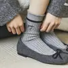 Nuevos Calcetines Gruesos de Lana Bordados con Doble Puntada, Forrados de Polar, Cálidos para Niños, Invierno 2025