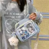 Bolso Pequeño Casual Estilo Japonés Versátil Bolso Cruzado Linda Funda Transparente para Teléfono Simple Bolso para Teléfono Móvil para Mujeres