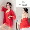 Camisola de Encaje Estilo Puro Deseo Pijama para Mujer Verano Delgado Escote en V Profundo Conjunto de Ropa para el Hogar Sexy Short Conjunto de Dos Piezas