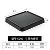 Plato Largo de Milamina Plato Hondo Plato Plano Comercial Estilo Japonés Negro Imitación Porcelana Bandeja de Plástico Plato para Barbacoa