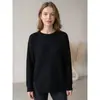 Moda Versátil Europeia e Americana Outono/Inverno 2026 Transfronteiriço Feminino Zíper Lateral Fenda Gola Redonda Suéter Malha Top