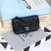 2025 Nuevo Monedero de Cuero Genuino para Mujer Moda Rombo Estilo Ins Multifuncional para Guardar Monedas, Tarjetas e Identificación
