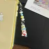 Lindo y Peculiar Fondo de Bikini Vecinos' Peces Tontos Colgante para Celular Adorno de Cuentas de Colores Regalo para Mejores Amigos